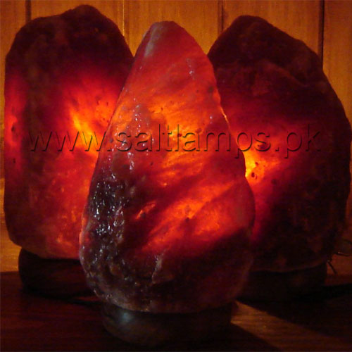 Natural-Shape-Salt-Lamps-in-Red-Shade